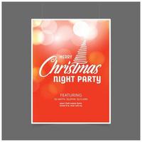 Christmas card design with elegant design and creative background vector