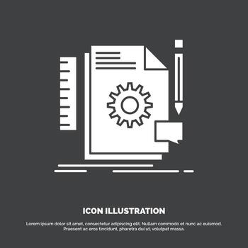 Creative. design. develop. feedback. support Icon. glyph vector symbol for UI and UX. website or mobile application