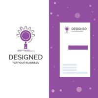 Business Logo for seo. search. optimization. process. setting. Vertical Purple Business .Visiting Card template. Creative background vector illustration