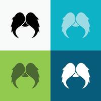 moustache. Hipster. movember. male. men Icon Over Various Background. glyph style design. designed for web and app. Eps 10 vector illustration