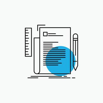 Code. coding. file. programming. script Line Icon vector