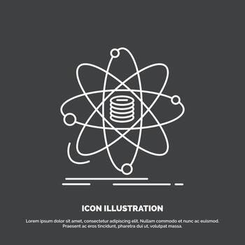 Analysis. data. information. research. science Icon. Line vector symbol for UI and UX. website or mobile application