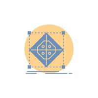 Architecture. cluster. grid. model. preparation Glyph Icon. vector