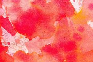 Abstract red watercolor paint paper background texture photo