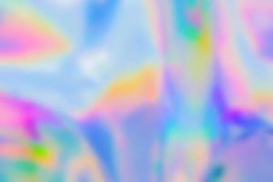 Holographic rainbow foil iridescent texture abstract hologram background photo