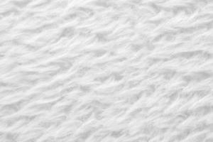 White fluffy fur fabric wool texture background photo