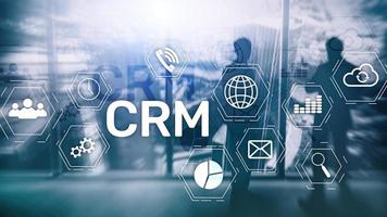 Business Customer CRM Management Analysis Service Concept. Relationship Management photo