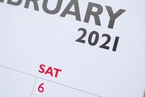 Close up 2021 calendar background business planning appointment meeting concept photo