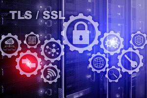 Transport Layer Security. capa de socket segura. tls ssl. Los protocolos criptográficos proporcionan comunicaciones seguras. foto