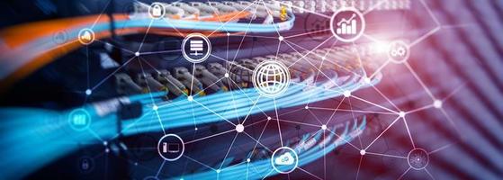 Universal technological background for your project. Web and lines. photo