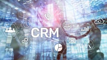 Business Customer CRM Management Analysis Service Concept. Relationship Management. photo