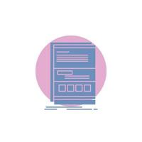 Browser. dynamic. internet. page. responsive Glyph Icon. vector