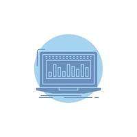 Data. financial. index. monitoring. stock Glyph Icon. vector