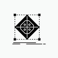 Architecture. cluster. grid. model. preparation Glyph Icon. Vector isolated illustration