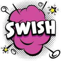 Swish Comic bright template with speech bubbles on colorful frames vector