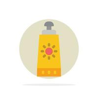 Beach Sunblock Sunscreen Abstract Circle Background Flat color Icon vector