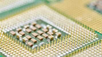 CPU, central processor unit, isolated background. photo