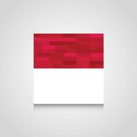 fondo abstracto de la bandera de indonesia vector