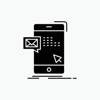 bulk. dialog. instant. mail. message Glyph Icon. Vector isolated illustration