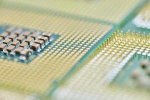 CPU, central processor unit, isolated background. photo