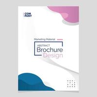 Abstract Brochure Design. Liquid Shape Blob Design Element. Marketing Material vector