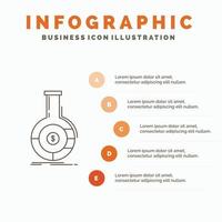 Analysis. analytics. banking. business. financial Infographics Template for Website and Presentation. Line Gray icon with Orange infographic style vector illustration