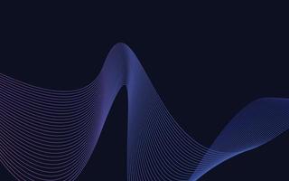 Vector abstract wave background. Blue waves background