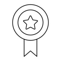 un diseño de icono de insignia de estrella vector