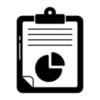 An icon design of business report vector