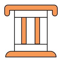 Modern design icon of greek building vector