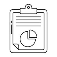 An icon design of business report vector