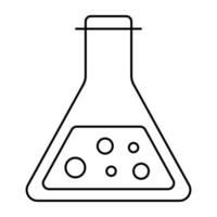 Trendy vector design of chemical flask