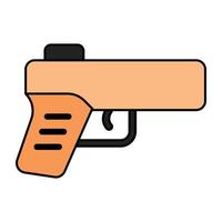 Modern design icon of pistol vector