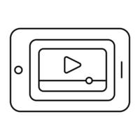 Perfect design icon of web video vector