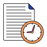 An icon design of project time vector