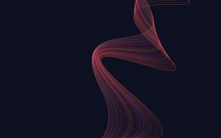 Abstract Red Color technology Line wave background vector