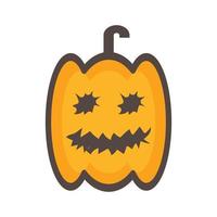 linda ilustración de vector de calabaza. diseños que son adecuados para elementos de banner, sitios web, aplicaciones.