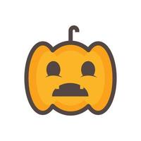 linda ilustración de vector de calabaza. diseños que son adecuados para elementos de banner, sitios web, aplicaciones.