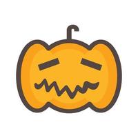 linda ilustración de vector de calabaza. diseños que son adecuados para elementos de banner, sitios web, aplicaciones.