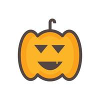 Cute pumpkin vector illustration. designs that are suitable for banner elements, websites, apps.