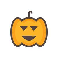 linda ilustración de vector de calabaza. diseños que son adecuados para elementos de banner, sitios web, aplicaciones.