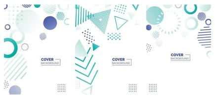 Modern abstract covers set. minimal covers design. Colorful geometric background. vector illustration.