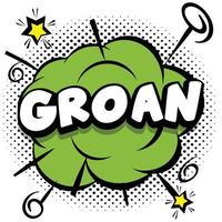 groan Comic bright template with speech bubbles on colorful frames vector