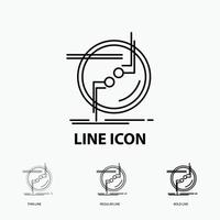 chain. connect. connection. link. wire Icon in Thin. Regular and Bold Line Style. Vector illustration