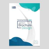 Abstract Brochure Design. Liquid Shape Blob Design Element. Marketing Material vector