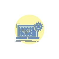 Blueprint. circuit. electronics. engineering. hardware Glyph Icon. vector