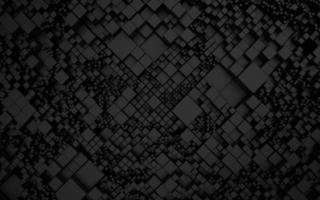 3D rendering Cube abstract technology background with colored bright lighting under the cube. futuristic wallpaper. photo