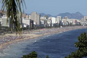 Rio de Janeiro, RJ, Brazil, 2022 - Summer in Rio, view of Leblon and Ipanema beaches from the Two Brothers Natural Park photo