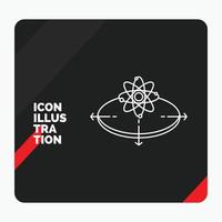 Red and Black Creative presentation Background for Business. concept. idea. innovation. light Line Icon vector