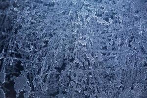 Frozen glass closeup photo